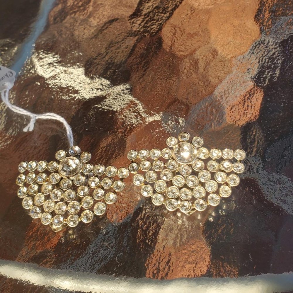 Vintage 1930s Rhinestone Shoe Clips